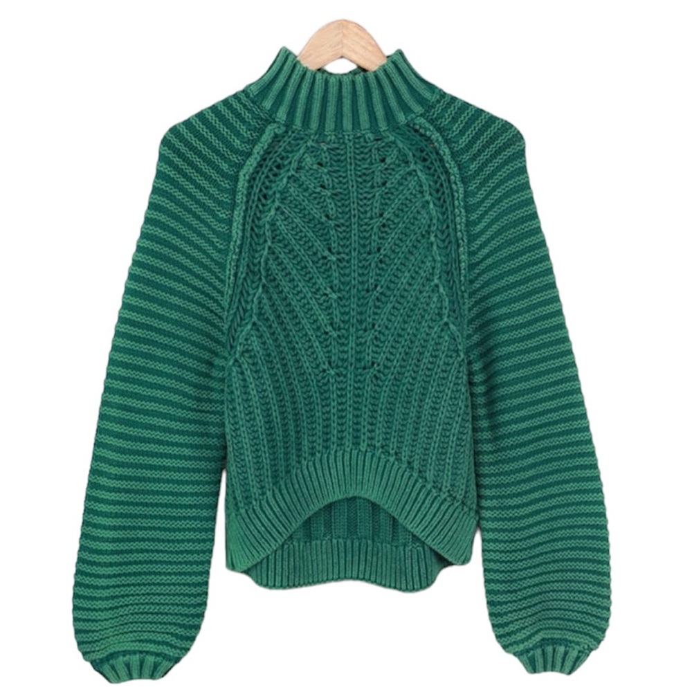 free people sweetheart mock neck sweater